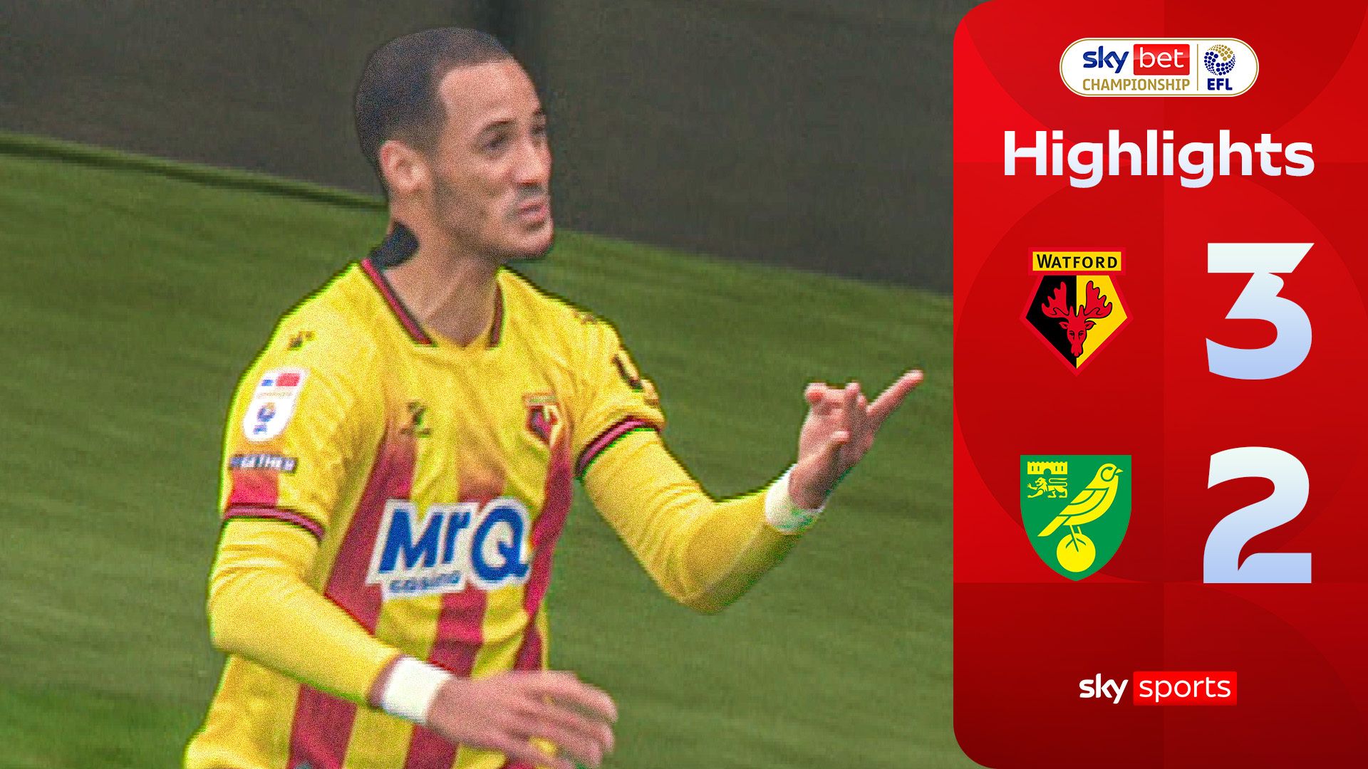 Five-goal thriller! Hosts complete comeback to win | Watford 3-2 Norwich