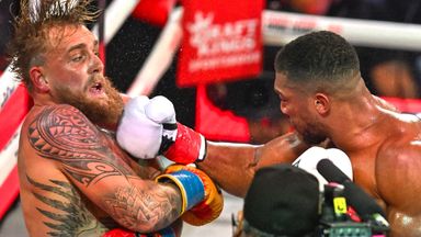 Anthony Joshua stopped Jake Paul in the sixth round in Miami