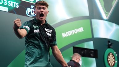 Charlie Manby made a debut to remember at the World Darts Championship