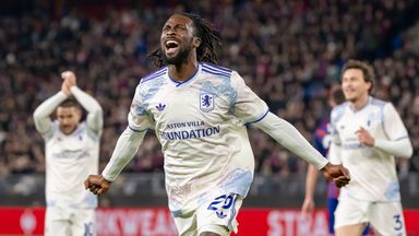 Evann Guessand gave Aston Villa the lead with a stroke of fortune