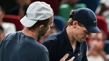 Jannik Sinner was forced to withdraw from the Shanghai Masters in October after the heat caused severe cramps 