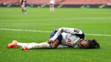 Jessica Naz was stretchered off after suffering an ACL injury on Sunday