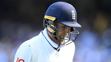 Joe Root was dismissed for a 15-ball duck on a day played in fast-forward in Melbourne