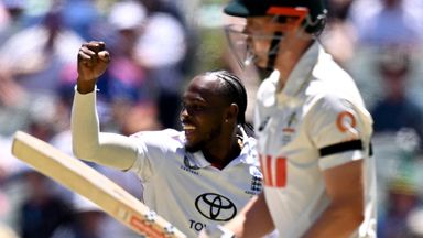 Jofra Archer led the England bowling attack with three wickets on day one