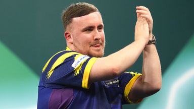Luke Littler is looking to win back-to-back World Darts Championship titles