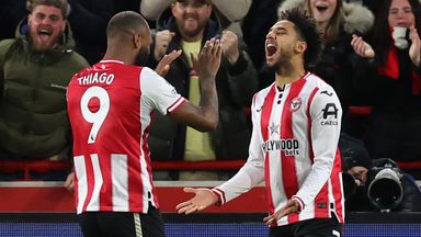 Kevin Schade's hat-trick saw Brentford claim a sixth home win in nine