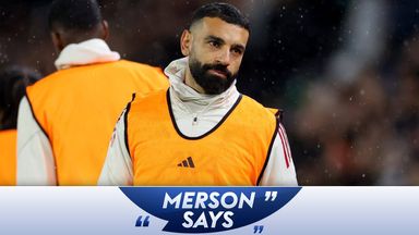 Mohamed Salah warms up as a substitute for Liverpool at Leeds
Credit: Molly Darlington/Getty Images