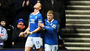 Thelo Aasgaard secured the win for Rangers against Motherwell 