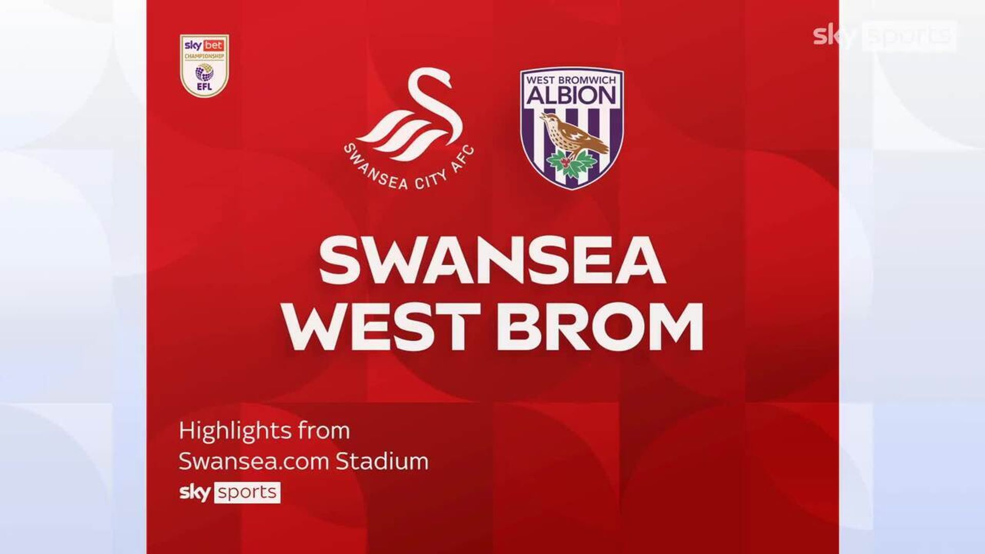 Swansea 1-0 West Brom 
