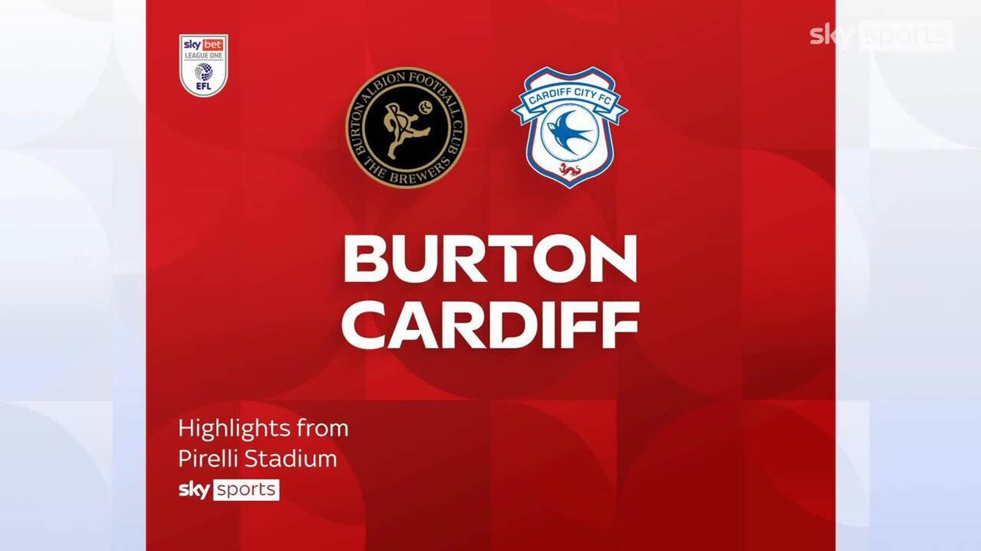 Burton 2-2 Cardiff