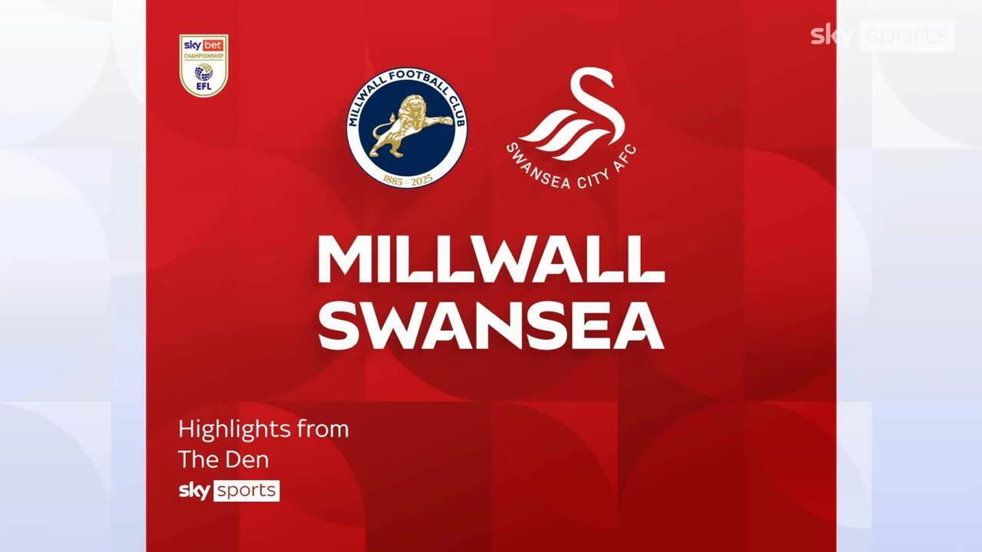 Millwall 2-1 Swansea