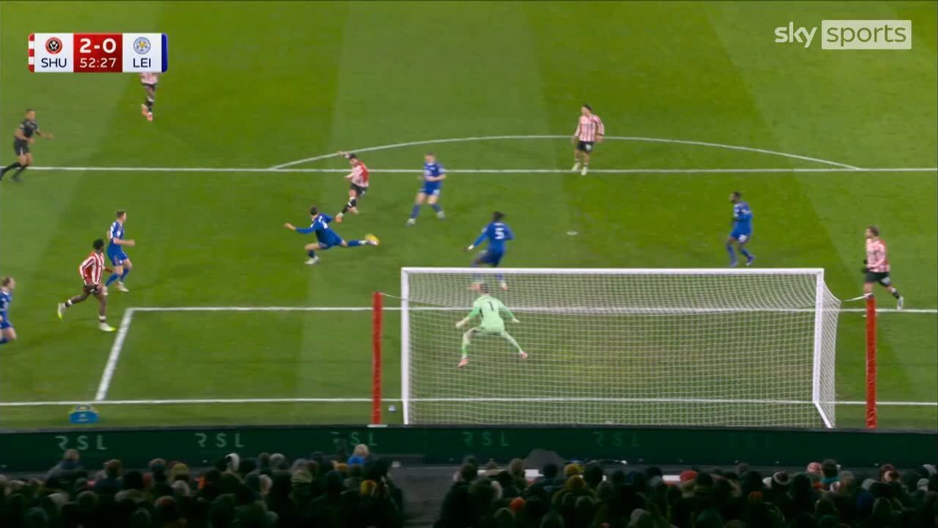 Tom Cannon doubles Blades lead against Leicester