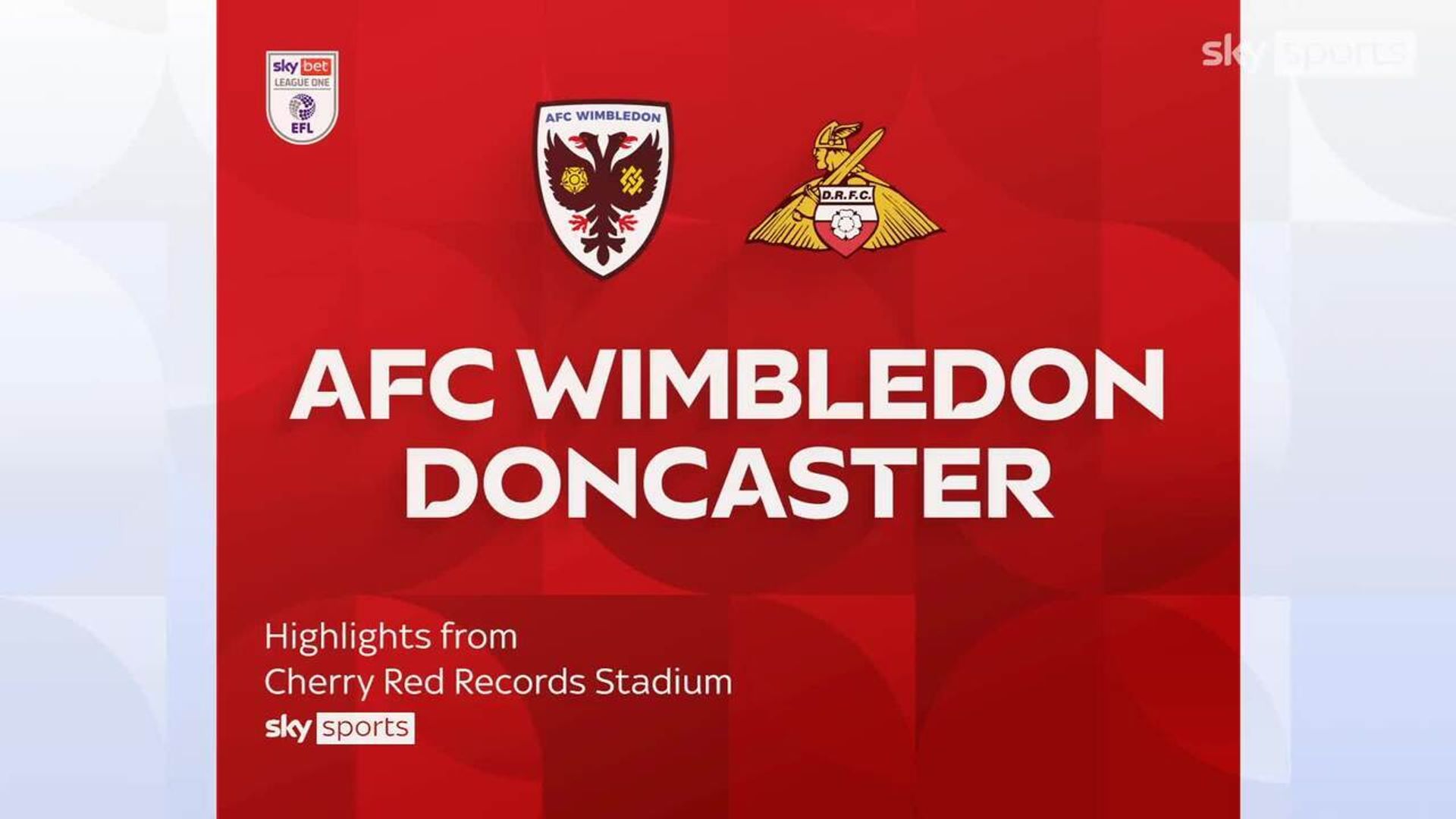 AFC Wimbledon 0-1 Doncaster