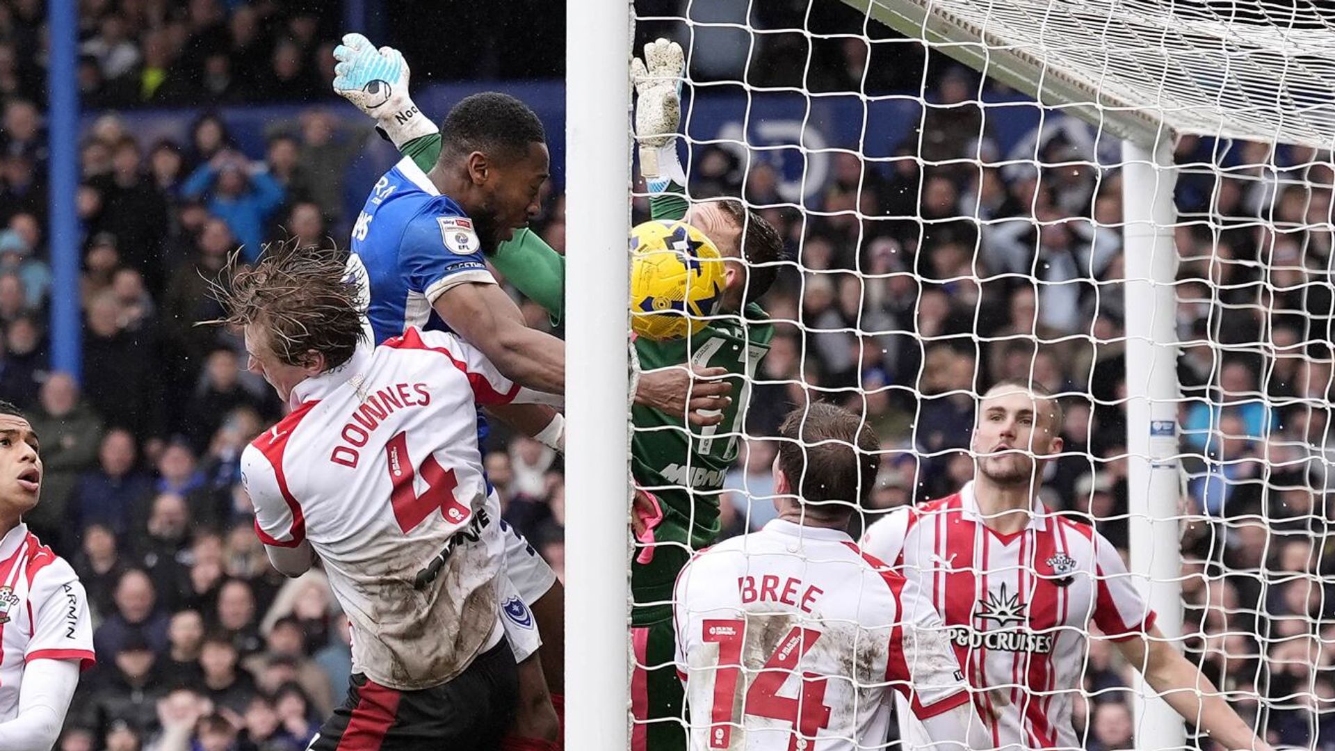 Portsmouth climb out of drop zone as Ebou Adams earns point against Southampton