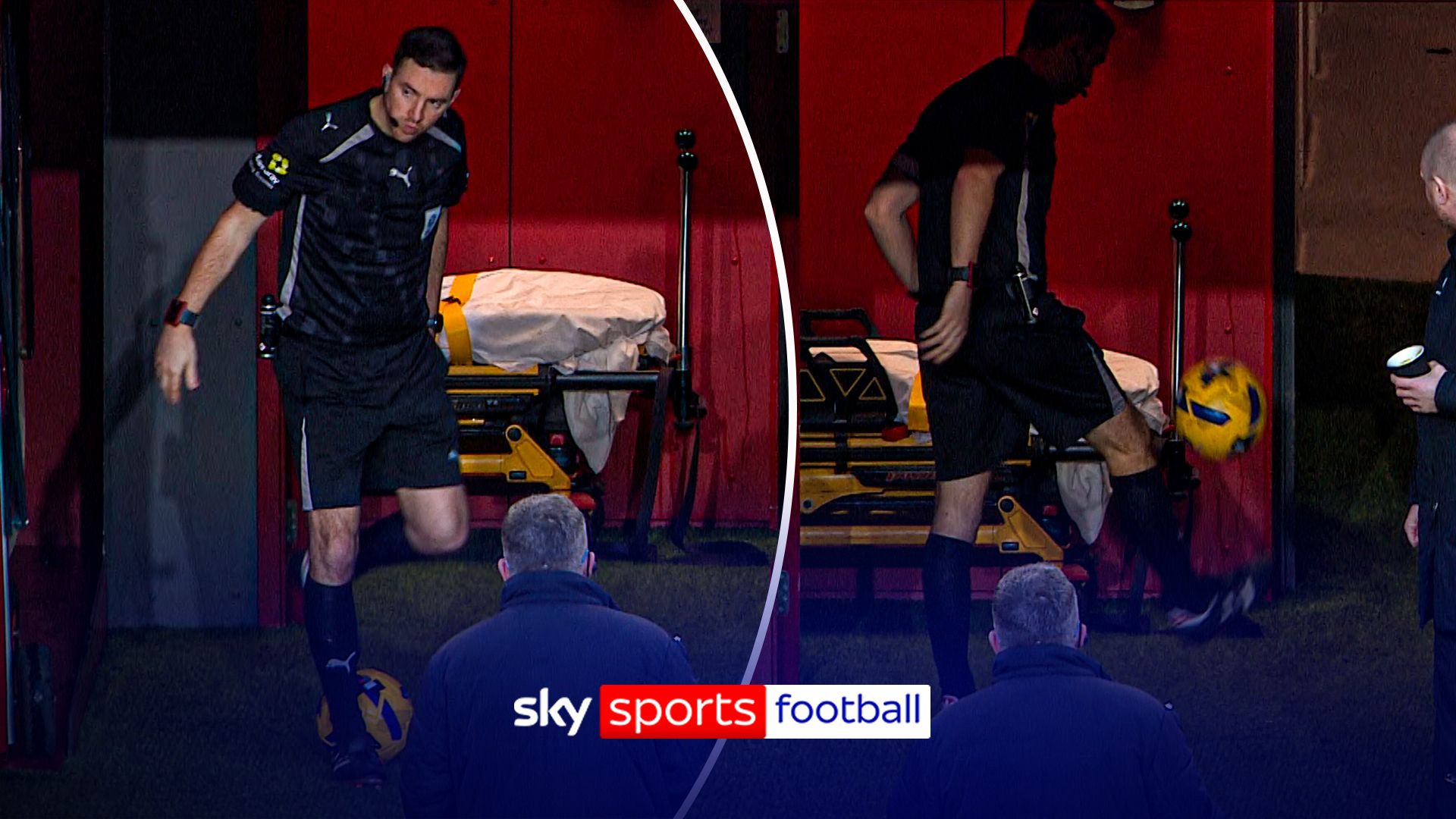 'Not bad TBF!' | Referee Ben Toner shows he's got game at half-time