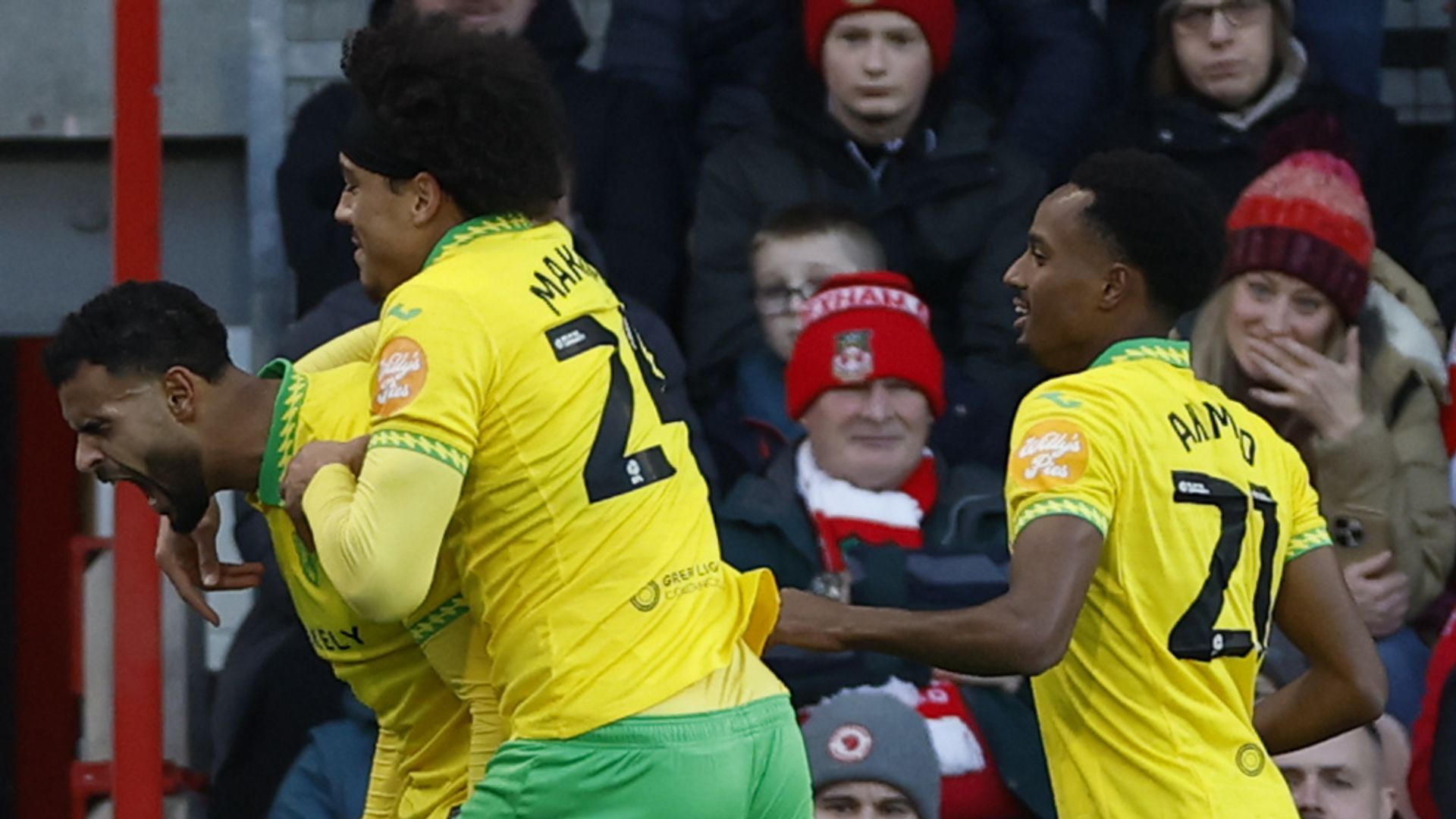 Norwich halt Wrexham run as Makama nets winner