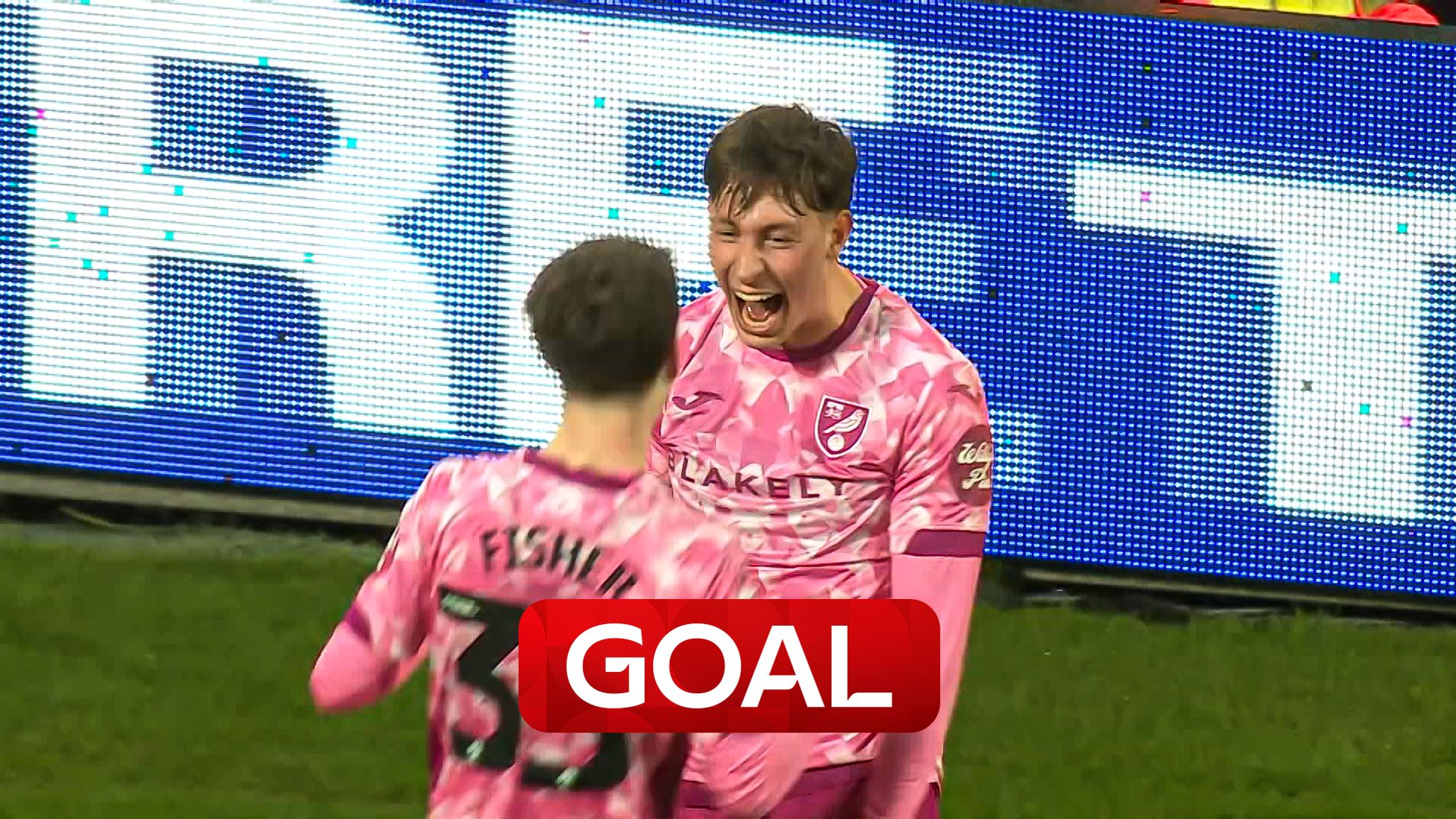 Schwartau buries it from over 25 yards to give Norwich the lead