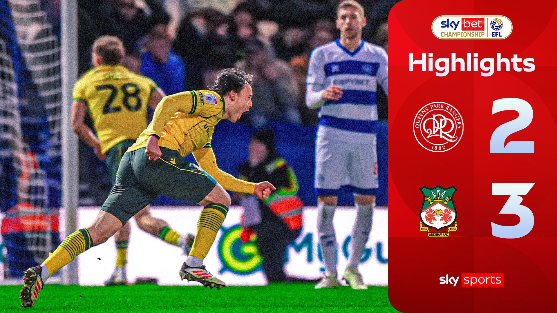 90+3, 90+4! Wrexham's late show stuns QPR in five-goal thriller