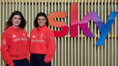 Team GB's Andrea Spendolini-Sirieix (L) and Paralympics GB's Lauren Steadman have helped launch a new partnership with Sky