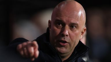 Arne Slot before Liverpool's Premier League defeat at Bournemouth