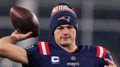 New England Patriots quarterback Drake Maye