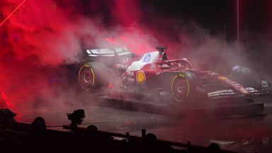 Ferrari's livery reveal ahead of the 2025 season at The O2