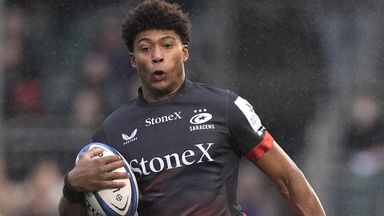 Noah Caluori starred by scoring four tries for Saracens against Newcastle