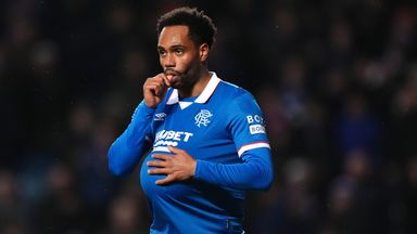 Rangers' Danilo celebrates scoring their side's second goal of the game