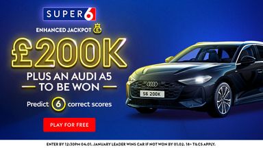 Play Super 6 to win £200,000!