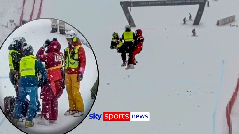 Vonn had been airlifted to hospital after suffering a crash just days before the start of the Games