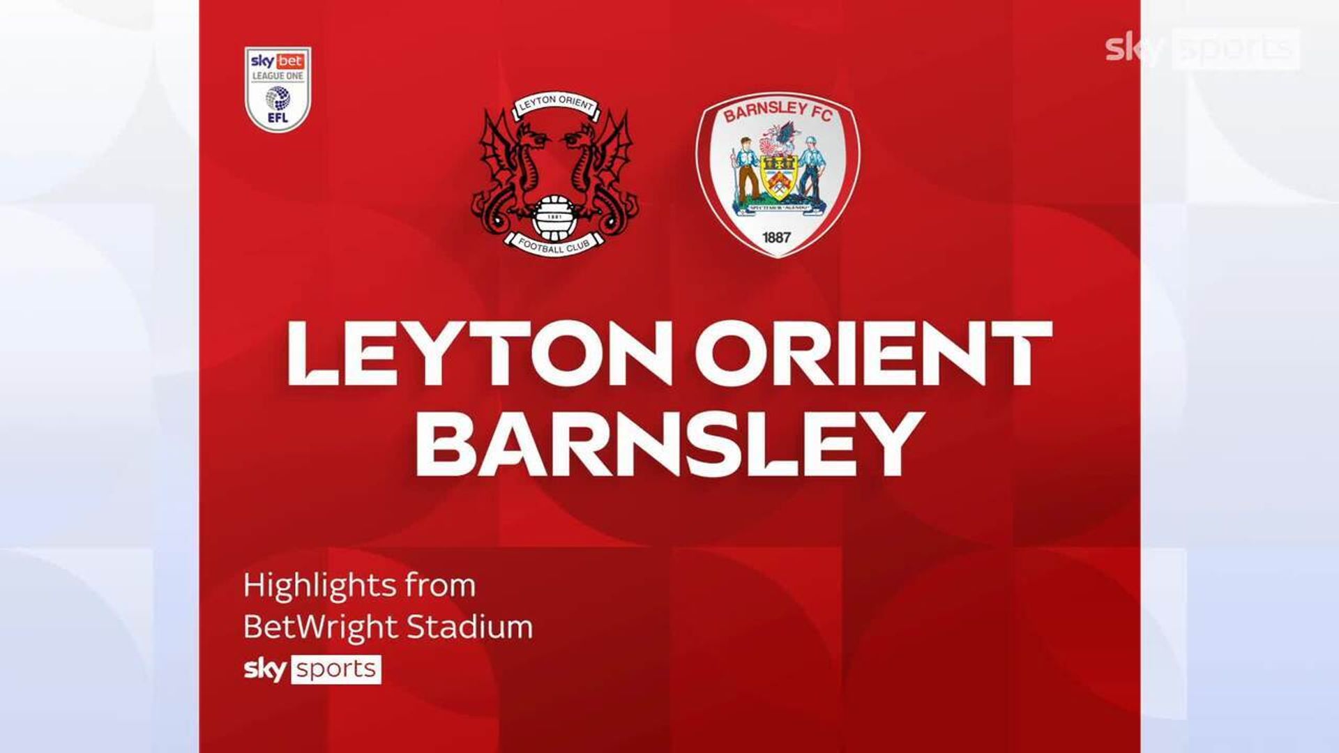 Leyton Orient 1-3 Barnsley