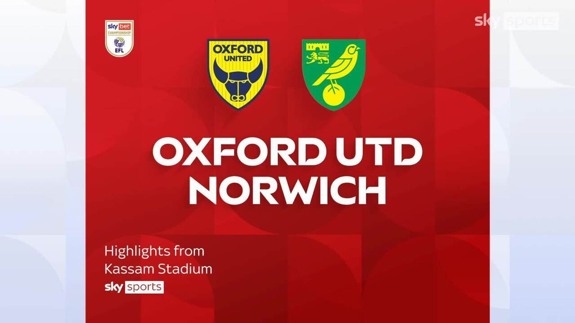 Oxford United 0-3 Norwich