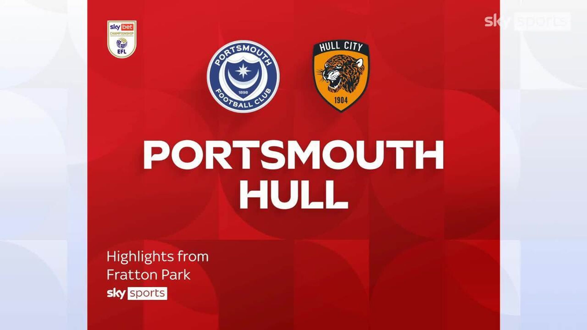 Portsmouth 0-1 Hull City