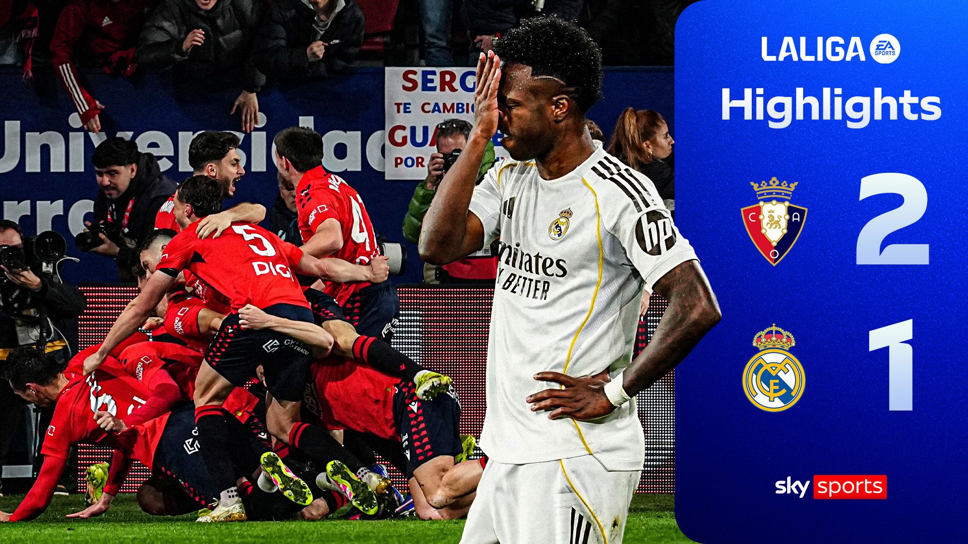 Vinicius Junior scores but Osasuna STUN Real with extra time winner