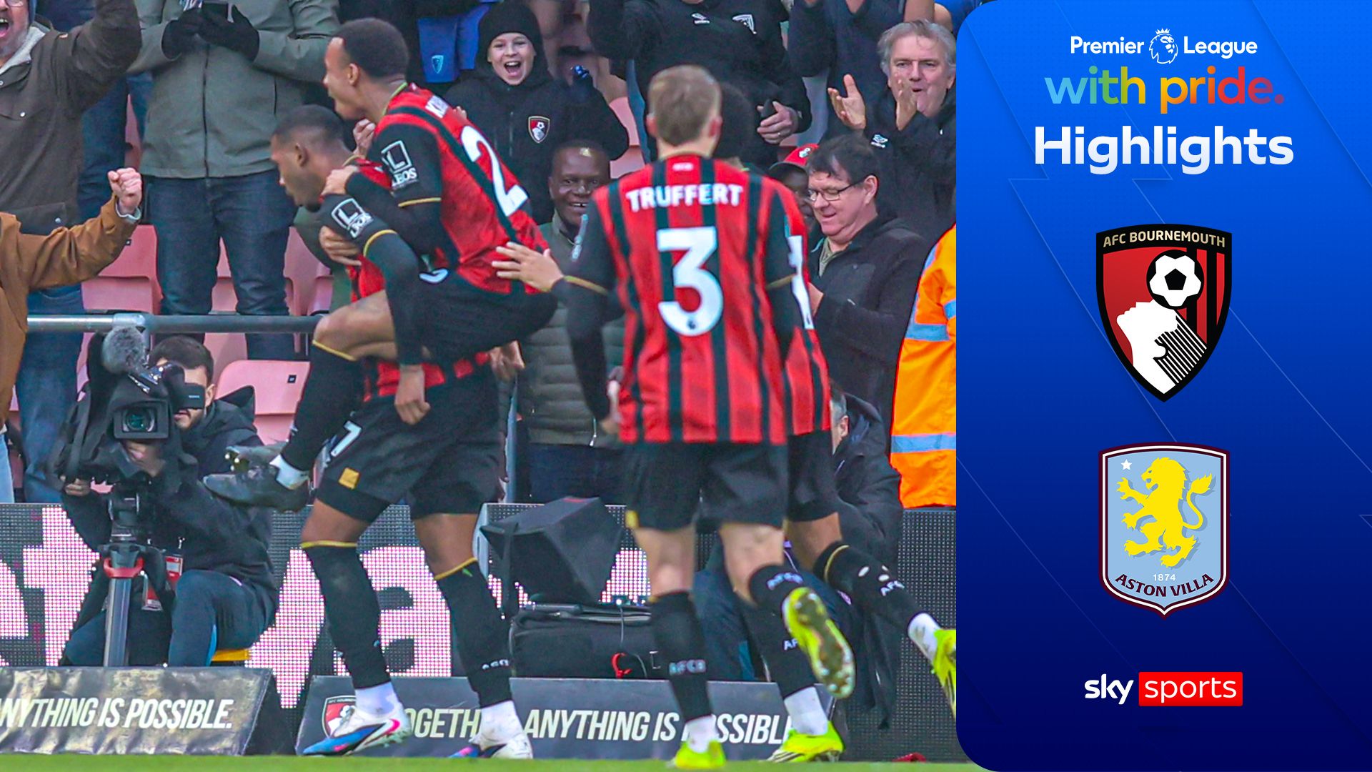 Rayan hits back to earn Bournemouth point against Villa