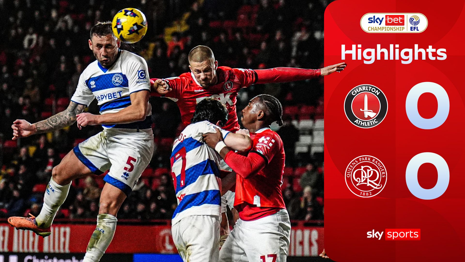 Charlton and QPR share the spoils at The Valley