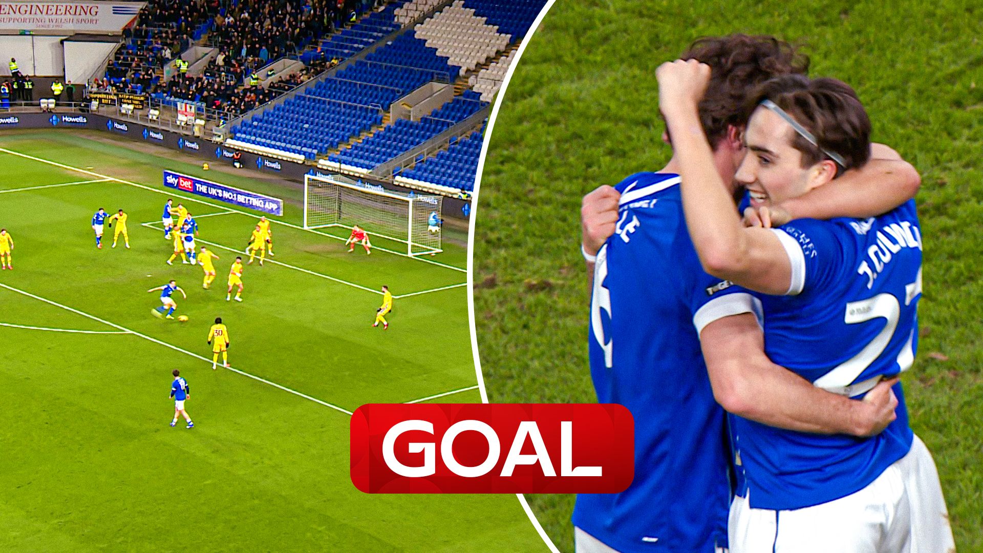 'Colwill again comes up trumps!' | Cardiff open scoring with smart set-piece strike 