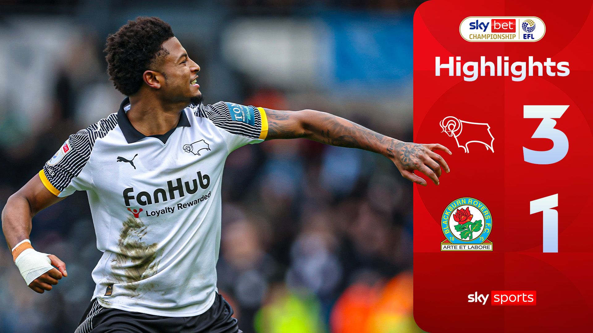 Derby County 3-1 Blackburn Rovers