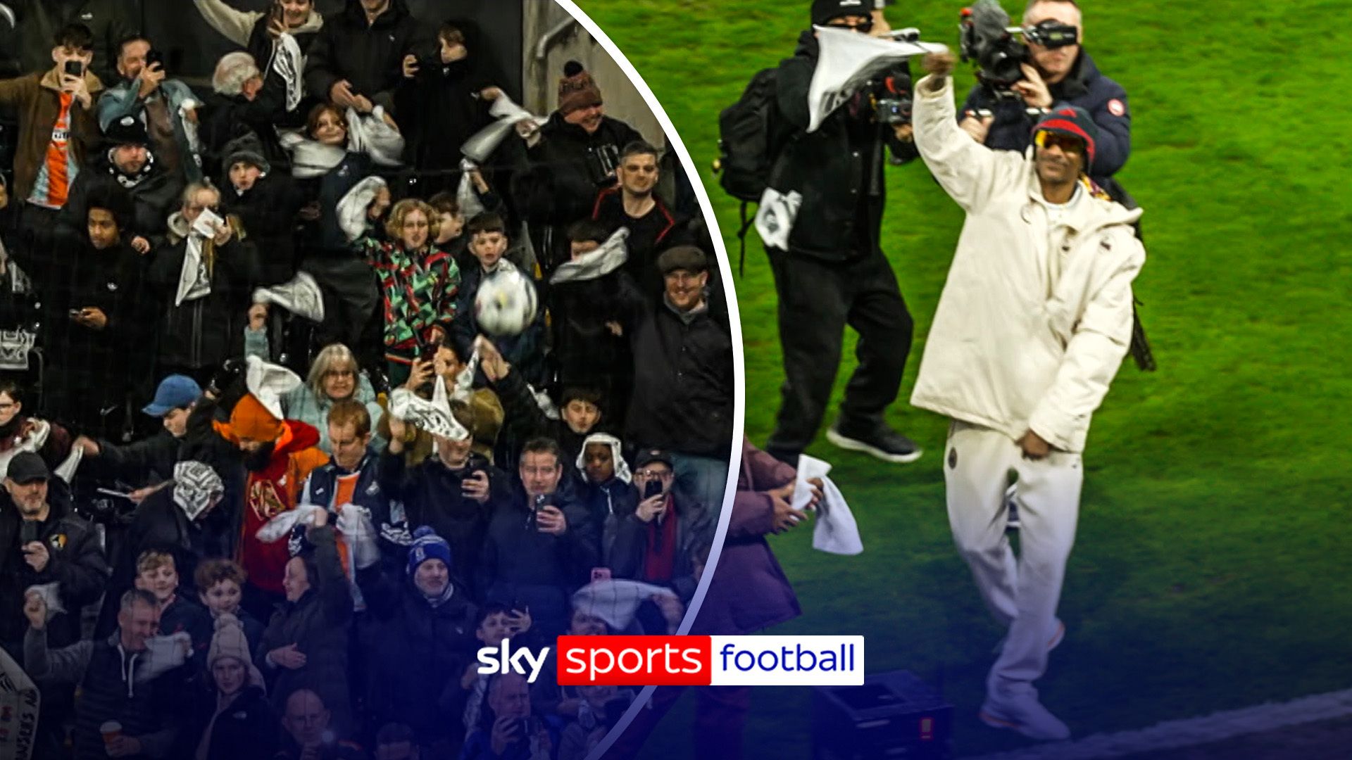 Snoop Dogg has arrived! Swansea crowd ERUPTS to greet their co-owner!