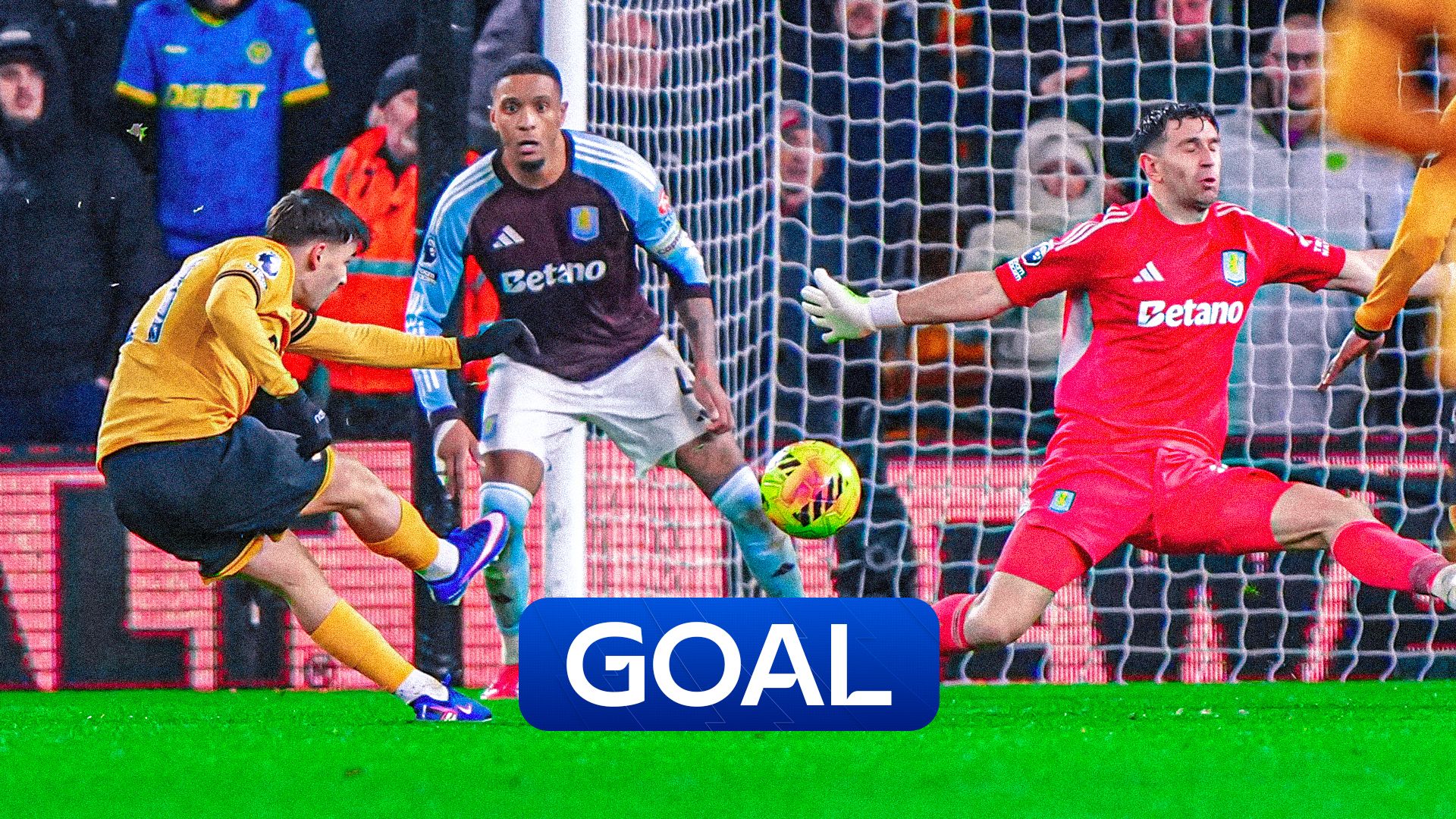 «Вулвз» против «Астон Виллы»: Гомес закрепил победу над «Виллой» контратакой на 97-й минуте!