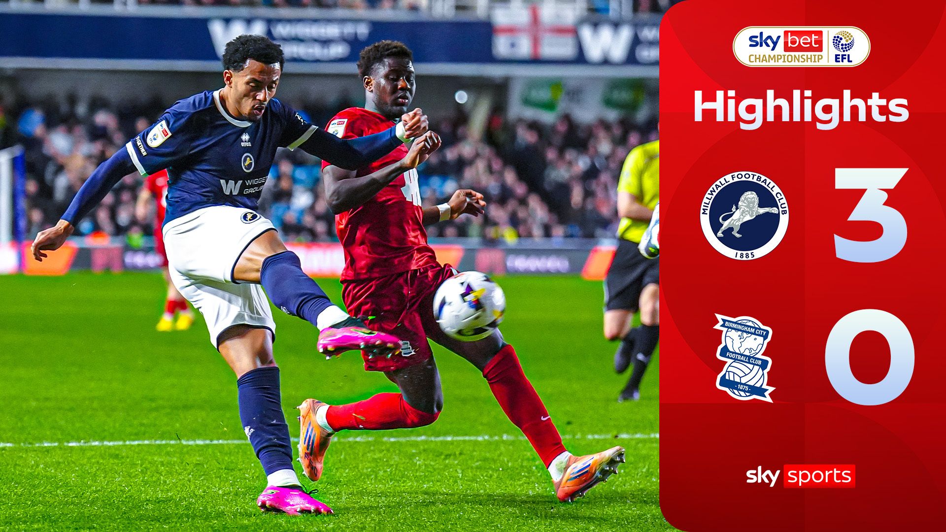 Millwall 3-0 Birmingham