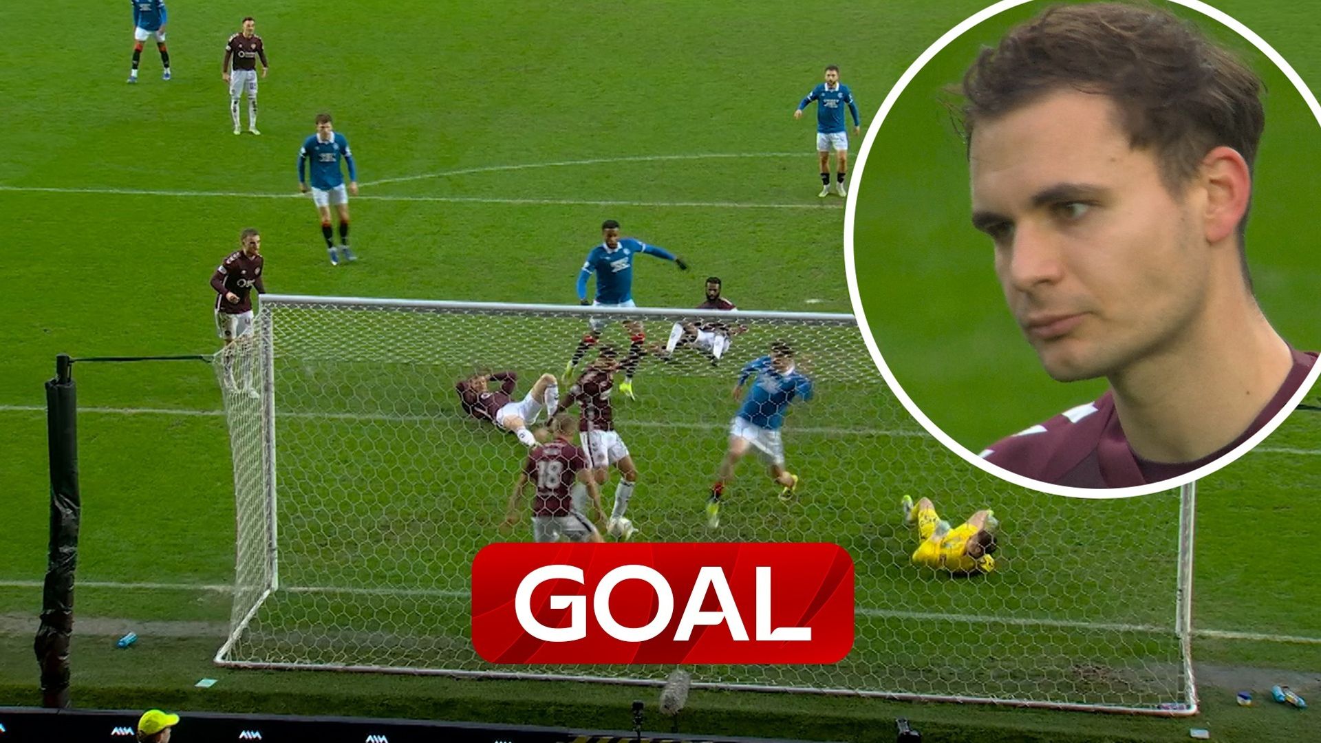 Scramble! Rangers level through Steinwender own goal