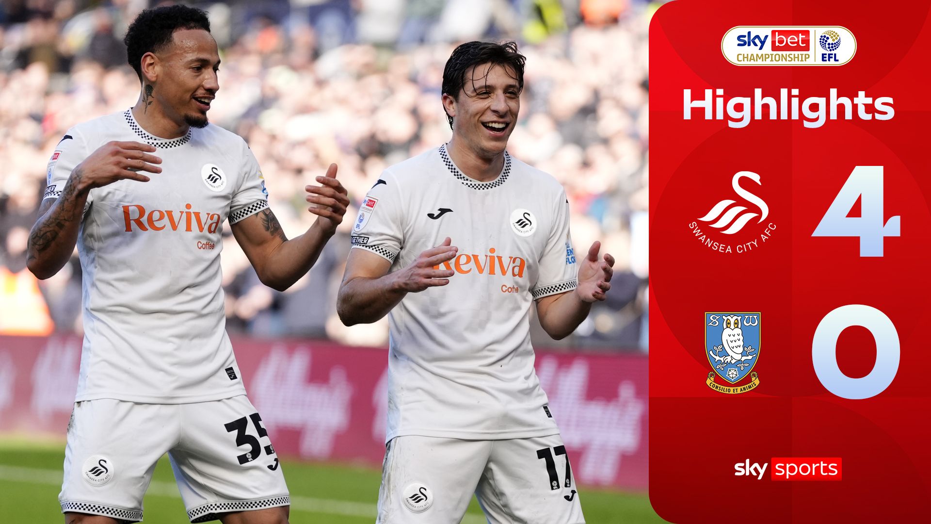 Swansea 4-0 Sheffield Wednesday