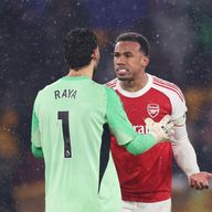 David Raya and Gabriel clash over Wolves' late equaliser against Arsenal at Molineux
