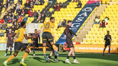 Livingston's Brooklyn Kabongolo scores to make it 1-1  against St Mirren 