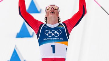 Norwegian cross-country skier Johannes Hoesflot Klaebo has become the first athlete to win six gold medals at a single Winter Olympics