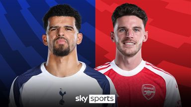 Spurs host Arsenal in the north London derby live on Sky Sports on Sunday - kick-off is 4.30pm
