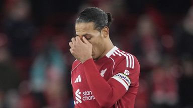 Virgil van Dijk shows the strain as Liverpool lose to Man City