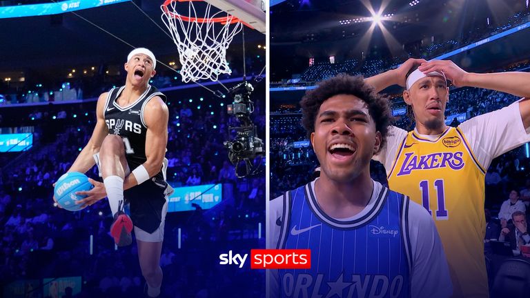 San Antonio Spurs' Carter Bryant produced two outstanding moments during the 2026 NBA All-Star Slam Dunk Contest.