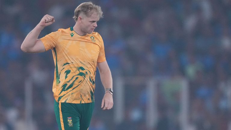 Corbin Bosch took 3-12 from four overs for South Africa